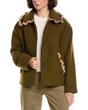 NVLT Cropped Jacket - Green