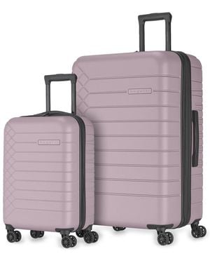 Bugatti Mecca Expandable 2pc Luggage Set - Purple