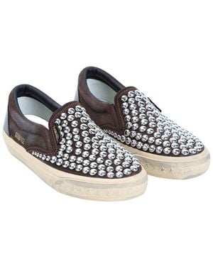 Golden Goose Vce Penstar Leather Trainer - Black