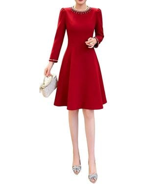 BRC By BURRYCO Solid Mini Dress - Red