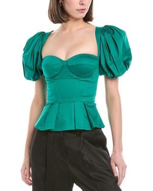 Elisabetta Franchi Corset Top - Green