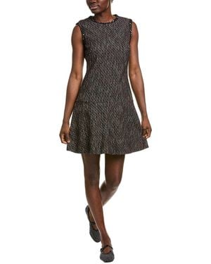 BOSS Datana Tweed Mini Dress - Black