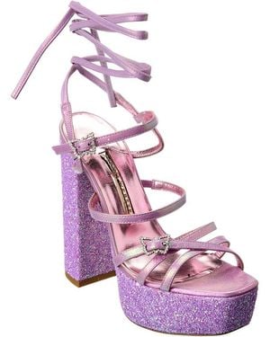Sophia Webster Venus Leather Platform Sandal - Pink