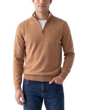 Phenix 100% Cashmere 1/4-Zip Sweater - Blue