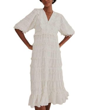 FARM Rio Midi Dress - White