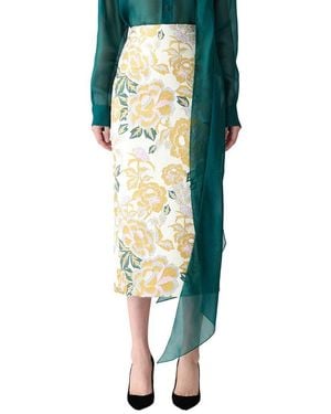 Carolina Herrera Midi Skirt - Green