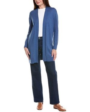 Hannah Rose Relaxed Cashmere-Blend Duster - Blue