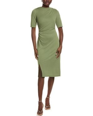 Anne Klein Draped Midi Dress - Green
