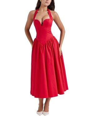 Esea Midi Dress - Red