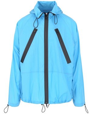 Bottega Veneta Hooded Jacket in Green for Men | Lyst