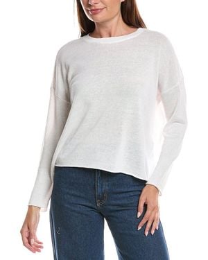 Eileen Fisher Linen-Blend Jumper - White