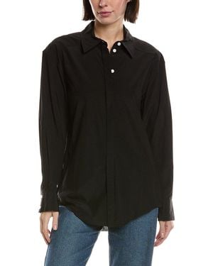 Proenza Schouler Demi Silk-Blend Blouse - Black