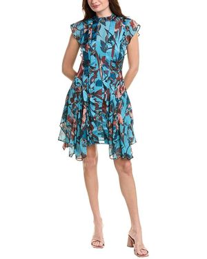 AllSaints Fleur Batu Mini Dress - Blue