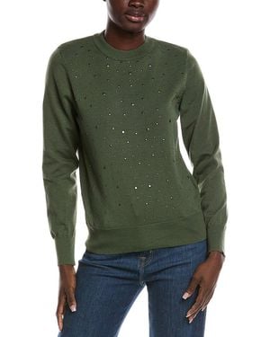 Nanette Lepore Studded Front Jumper - Green