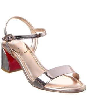 Christian Louboutin Miss Jane 55 Leather Sandal - Pink