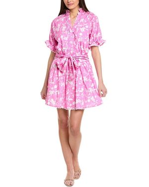 JLuxe Tie Waist Mini Dress - Pink