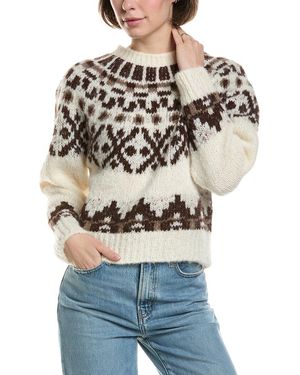 FRAME Fairisle Alpaca-Blend Jumper - Grey