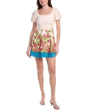 Max Mara Ebbro Linen-blend Dress - Blue