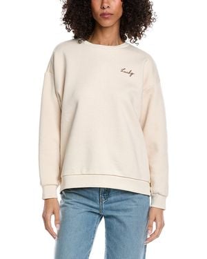Vintage Havana Ultra Fleece Crewneck Sweatshirt - White