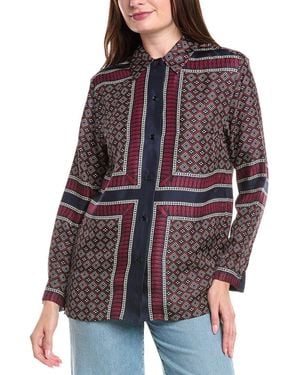 Sandro Silk Shirt - Brown