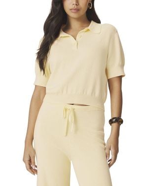 Splendid Christa Polo Sweater - Natural