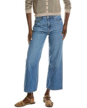 Rag & Bone Lori High-rise Woburn Wide Leg Crop Jean - Blue