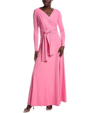 Issue New York Jersey Tie Gown - Pink