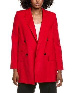 Max Mara Nebbie Wool Blazer - Red