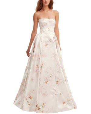 Homeyee Printed Maxi Dress - Natural