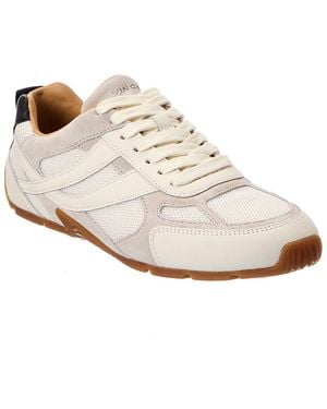 Vince Mojave Mesh-B Suede Sneaker - White
