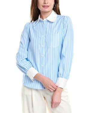 Brook + Lynn Woven Shirt - Blue