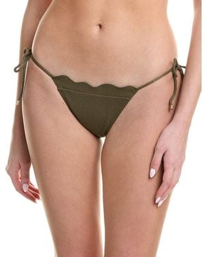 ViX Firenze Lou Tie Side Full Bikini Bottom - Green