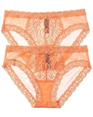 Natori 2pk Feathers Hipster - Orange