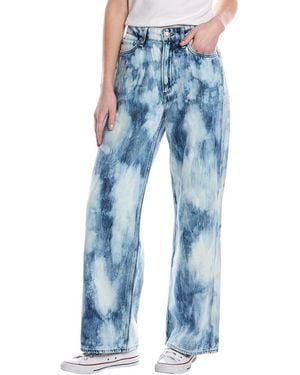 Rag & Bone Logan Watercolor Wide Leg Jean - Blue
