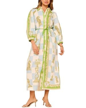 AMINA GLAM Midi Dress - Yellow