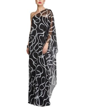 Halston Elodie Caftan - Black