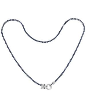 Effy Fine Jewelry 14k 9.41 Ct. Tw. Diamond & Sapphire Necklace - Metallic