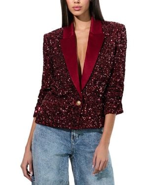 Alice + Olivia Devyn Blazer - Red