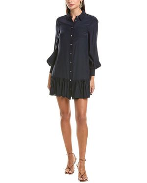 Cinq À Sept Lelaina Silk Shirtdress - Black