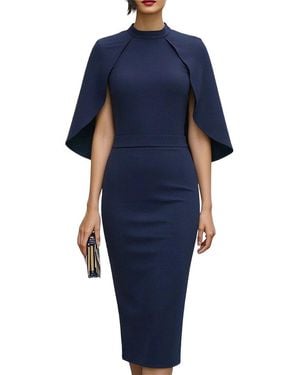 Tedora Midi Dress - Blue