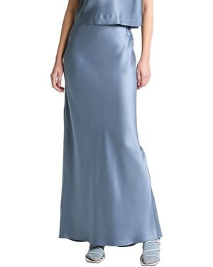 Vince Maxi Slip Skirt - Blue