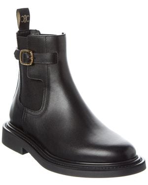 Celine Leather Chelsea Boot - Black