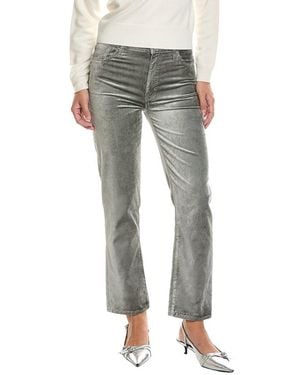 FRAME Oyster Velvet Le Sleek Straight Velveteen Jean - Grey