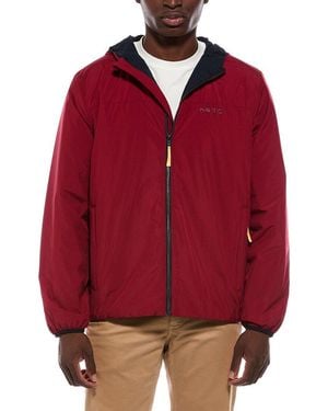 Nautica Hooded Transitional Jacket - Red