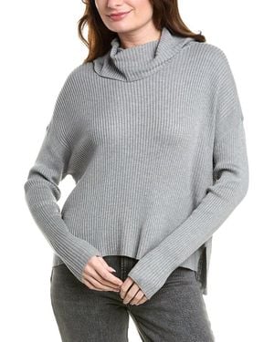 Splendid Georgie Cowl Neck Cashmere-Blend Jumper - Grey