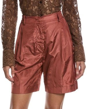 Valentino Silk Bermuda Short - Red