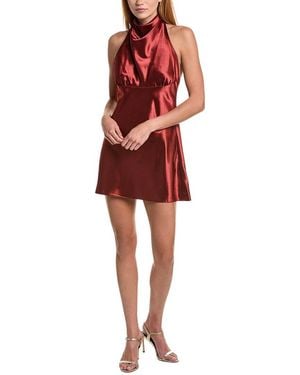 Bardot Kristina Cowl Neck Mini Dress - Red