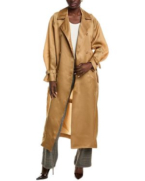 Max Mara Sacco Silk Coat - Metallic