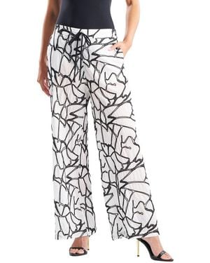 Natori Butterfly Embroidery Pant - Blue