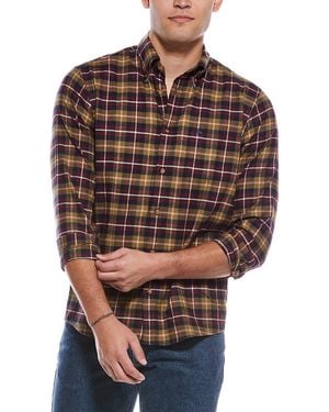 Brooks Brothers Plaid Flannel Shirt - Brown